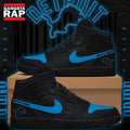 Detroit Lions Dark Mode Back in Black Air Jordan 1 Shoes, Music Air Jordan 1 Shoes