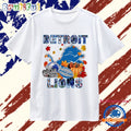 Detroit Lions Football Autumn Fall Pumpkin Graphic T Shirt