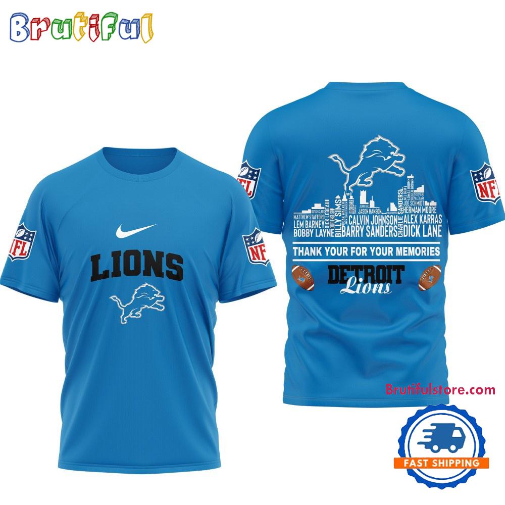 Detroit Lions Football Legends of the Game 3D Shirt