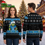 Detroit Lions Grinch Football Player Ugly Christmas Sweater