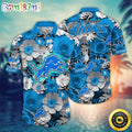 Detroit Lions Hawaii Shirt Flower Colorful Coastal Wear