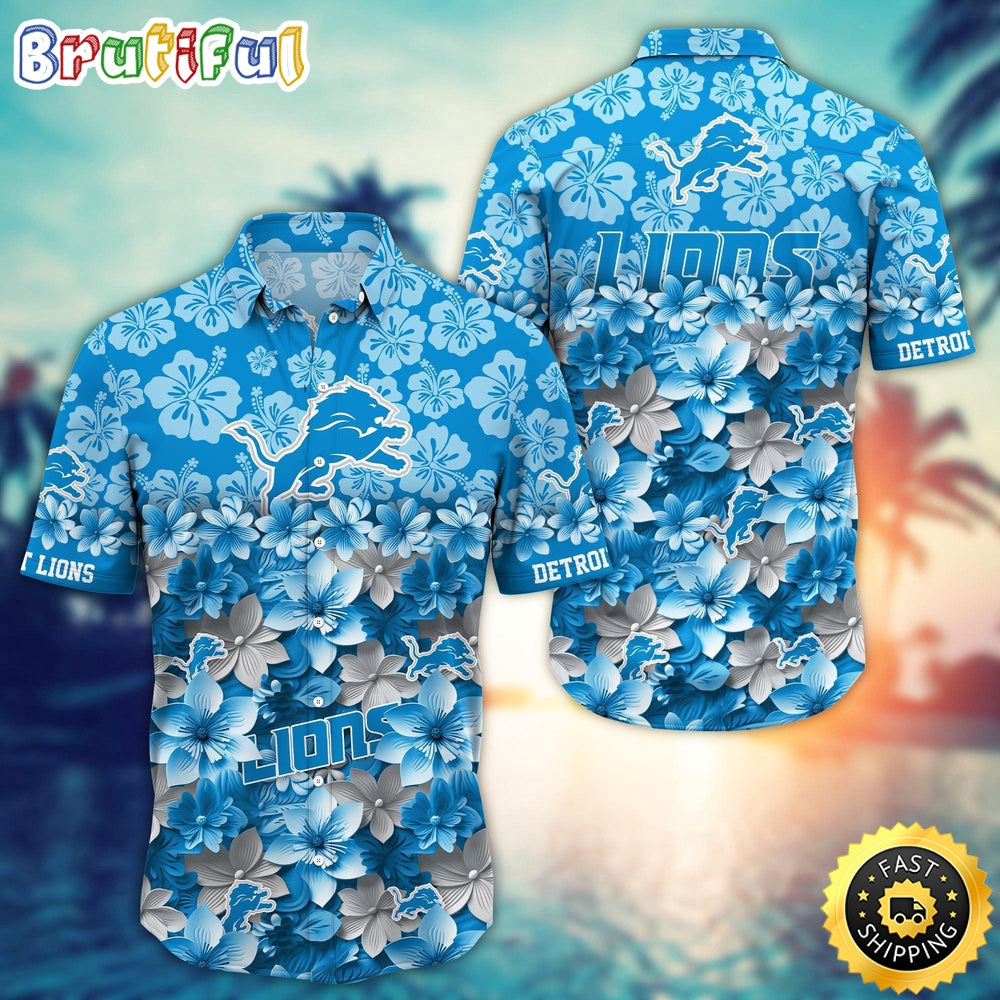 Detroit Lions Hawaii Shirt Trending Summer For NFL Fans
