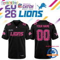 Detroit Lions NFL Crucial Catch 2026 Black Limited Edition Football Jersey