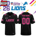 Detroit Lions NFL Crucial Catch 2026 Black Limited Edition Football Jersey