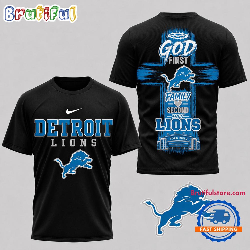 Detroit Lions NFL Faith Family Team Pride 3D T Shirt