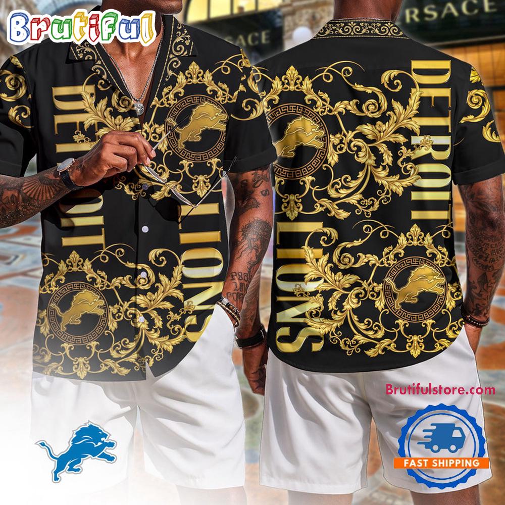 Detroit Lions NFL Luxury Hawaiian Shirt