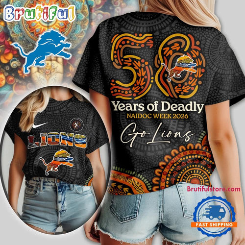 Detroit Lions NFL Naidoc Week 2026 Unisex T Shirt