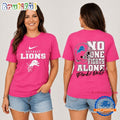 Detroit Lions NFL No One Fight Alone Pink Out T Shirt