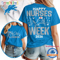Detroit Lions NFL Nurse Week 2026 All Over Print Unisex T Shirt