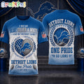Detroit Lions NFL Pride Loyalty Tradition 3D Shirt