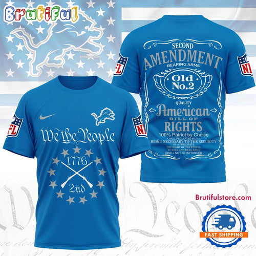 Detroit Lions NFL Second Amendment Limited Edition 3D Shirt