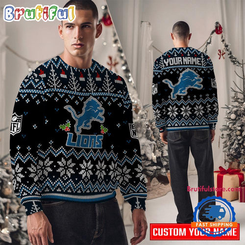 Detroit Lions NFL Special Edition New Ugly Christmas Sweater