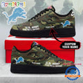 Detroit Lions NFL US Army Custom Air Force 1 Shoes Sneaker