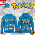 Detroit Lions NFL x Pokemon Unique Sports Design Hoodie Shirt