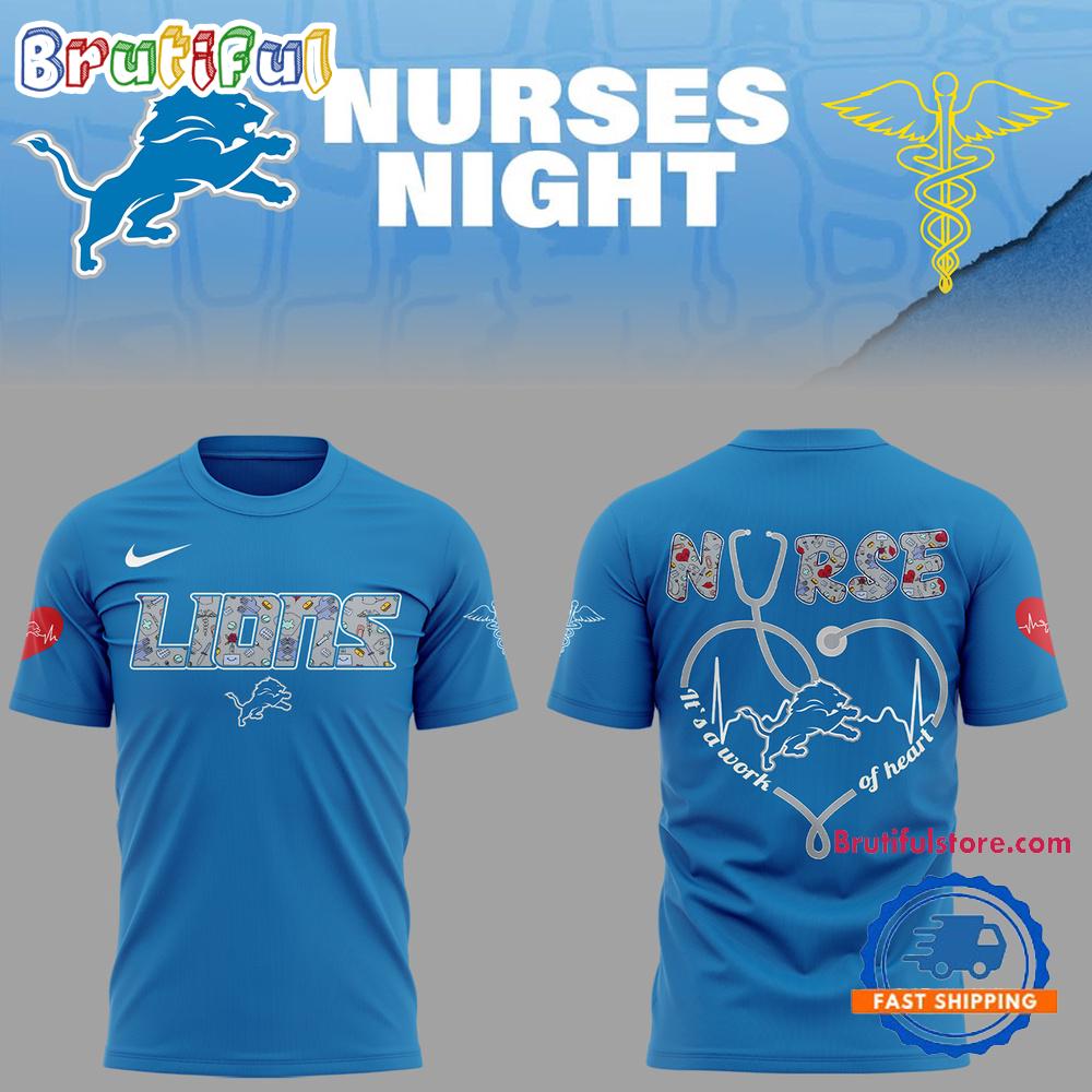 Detroit Lions Nurses Night 2025 All Over Print Shirt