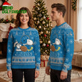 Detroit Lions Snoopy Football Helmet Ugly Christmas Sweater
