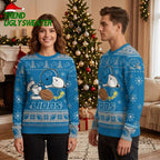 Detroit Lions Snoopy Football Helmet Ugly Christmas Sweater