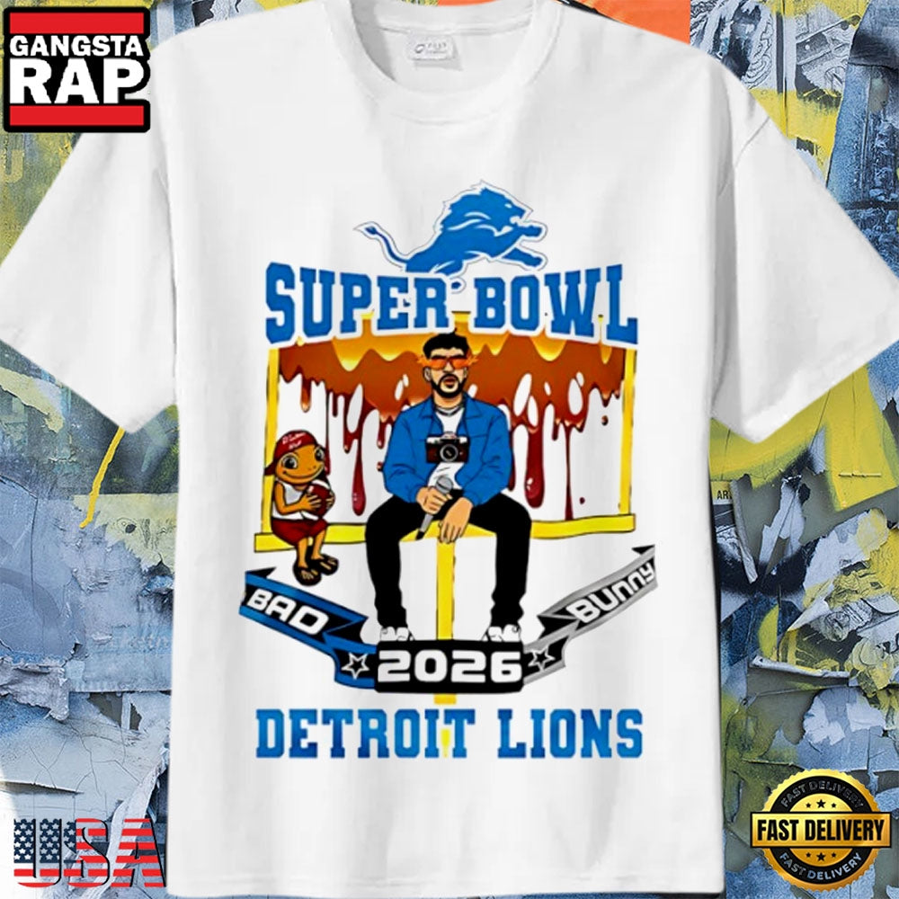 Detroit Lions x Bad Bunny Super Bowl LX 2026 T Shirt