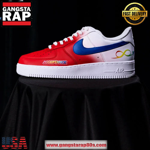 Detroit Pistons x To The Max Autism Acceptance 2025 Limited Edition Air Force 1 Running Sneakers Shoes