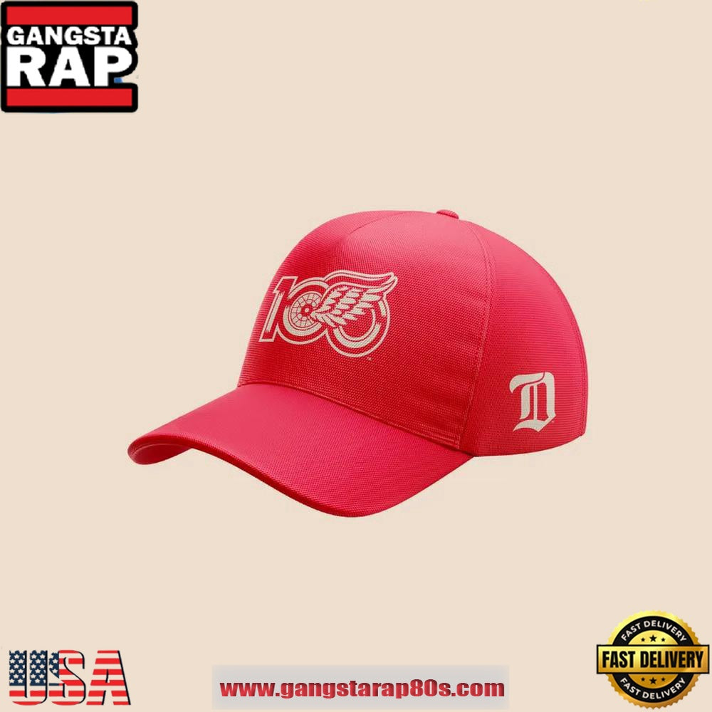 Detroit Red Wings 100 YEARS OF HOCKEYTOWN Limited Edition Classic Cap Snapback Hats