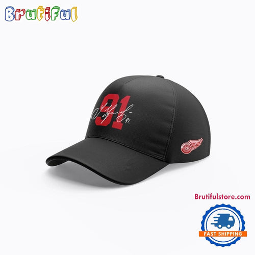 Detroit Red Wings 91 Sergei Fedorov Baseball Cap