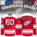 Detroit Red Wings Grateful Dead 60th 2025 Limited Edition Hockey Jersey