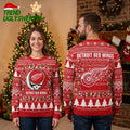 Detroit Red Wings Grateful Dead Skull Ugly Christmas Sweater
