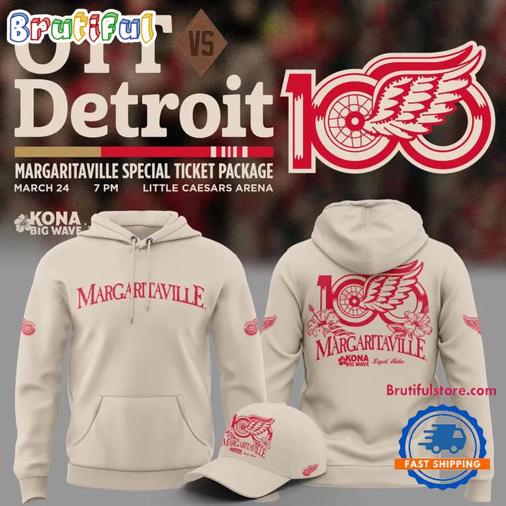 Detroit Red Wings Margaritaville 2026 Limited Edition Hoodie T-Shirt