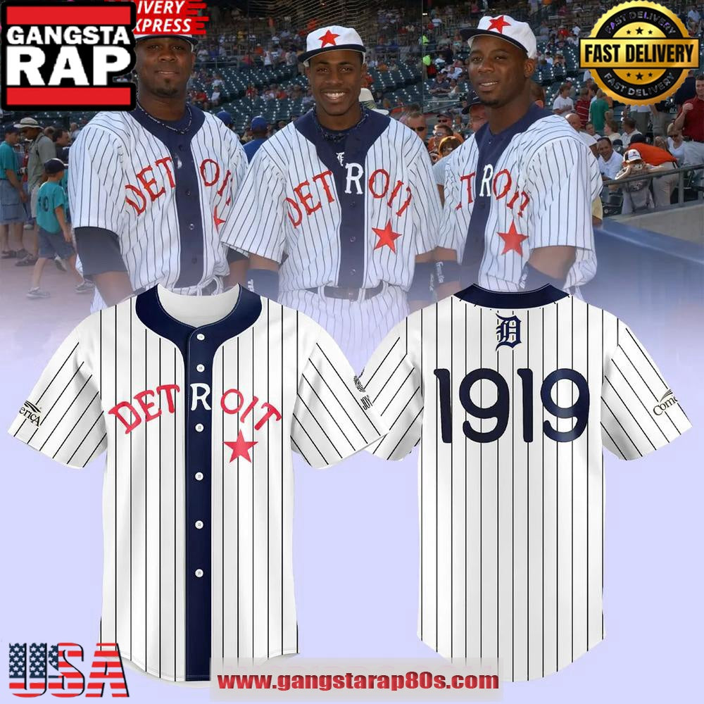 Detroit Tigers 1919 Black in Baseball Jersey Shirt