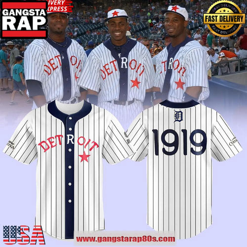 Detroit Tigers 1919 Black in Baseball Jersey Shirt