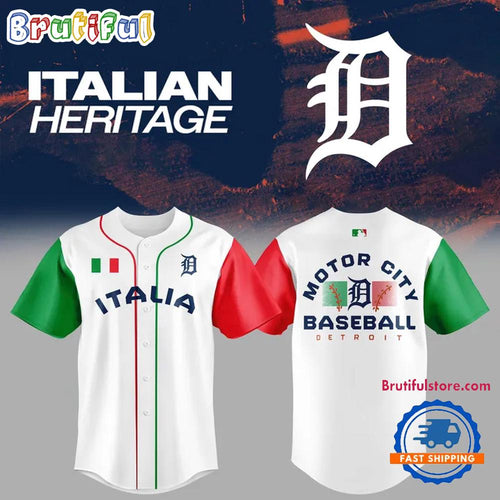 Detroit Tigers 2025 Italian Heritage Celebration Baseball Jersey