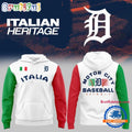 Detroit Tigers 2025 Italian Heritage Celebration Hoodie Shirt