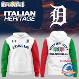 Detroit Tigers 2025 Italian Heritage Celebration Hoodie Shirt