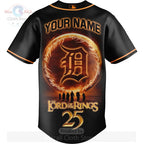 Detroit Tigers Lord of the Rings 25th Anniversary Custom Baseball Jersey