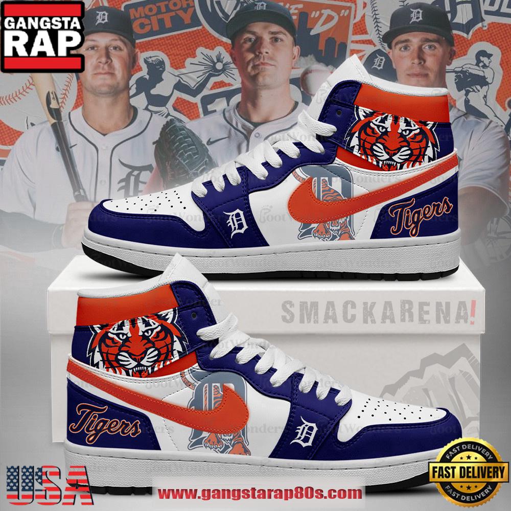 Detroit Tigers MLB Trending Sneakers Air Jordan 1 High Top Shoes