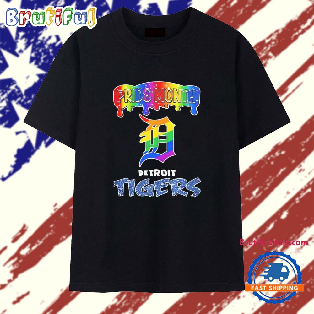 Detroit Tigers pride month LGBT Logo T Shirt