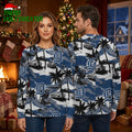 Detroit Tigers Snowy Tropical Beach Palm Tree Ugly Christmas Sweater