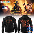 Detroit Tigers x Firefighter Appreciation Night 2025 Black Hoodie