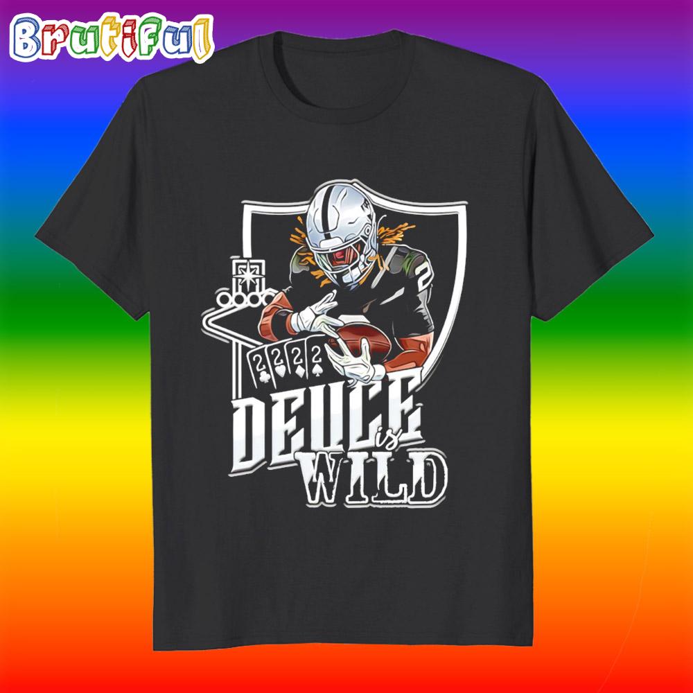 Deuce is Wild Las Vegas Raiders No 2 Cards T Shirt