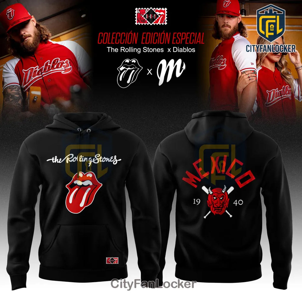 Diablos Rojos del Mexico x The Rolling Stones Limited Edition Hoodie