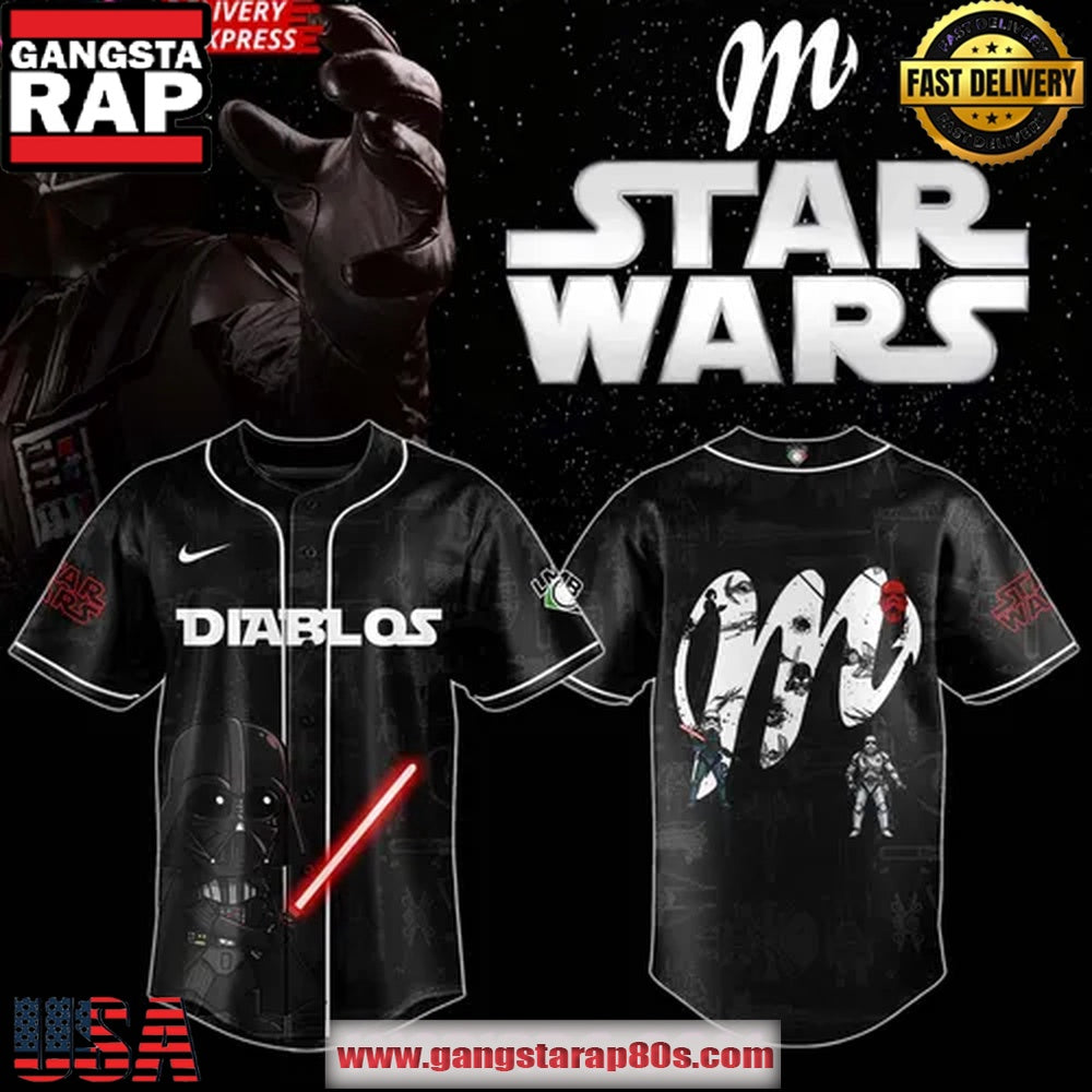 Diablos Rojos del M?xico x STAR WARS Night 2025 Baseball Jersey Shirt