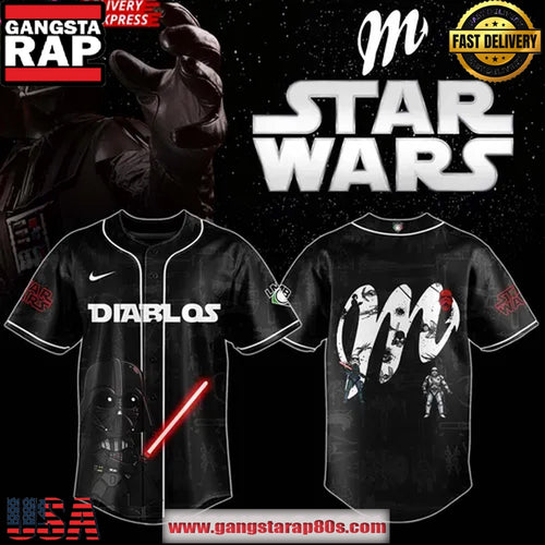 Diablos Rojos del M?xico x STAR WARS Night 2025 Custom Baseball Jersey Shirt