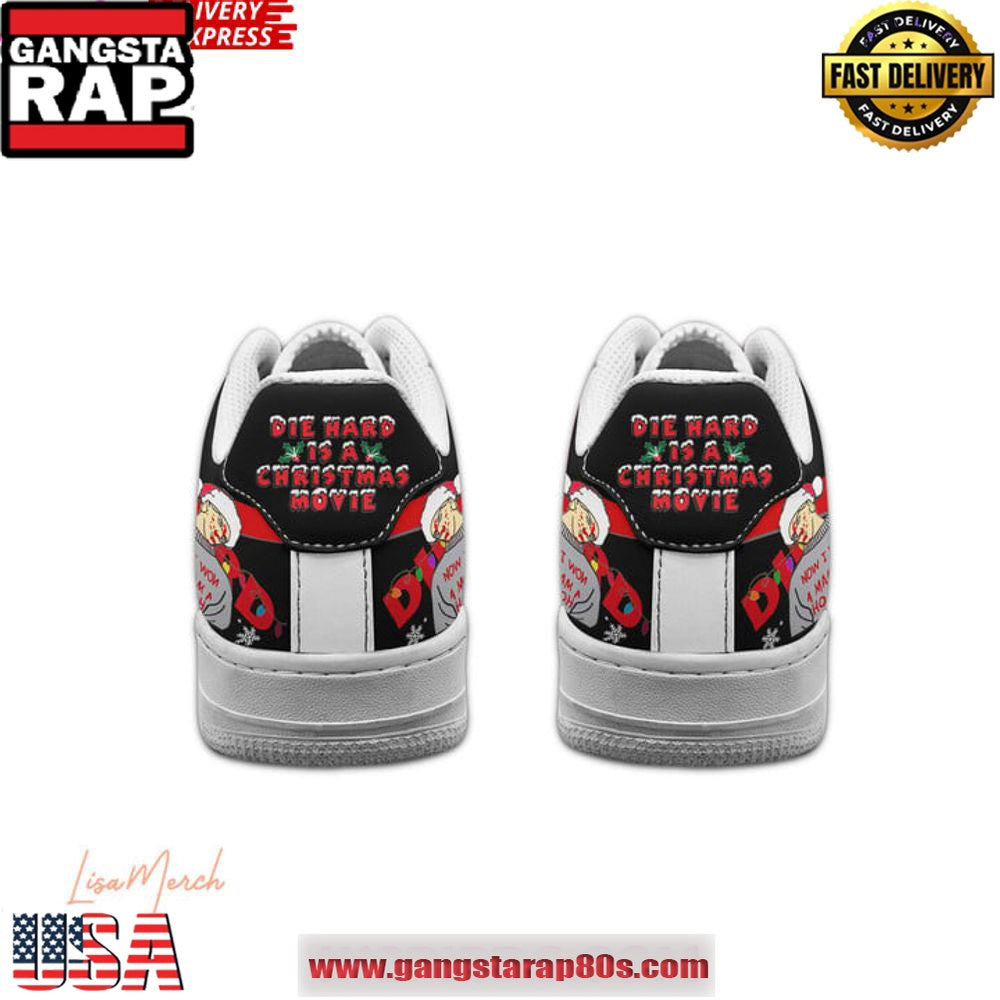 Die Hard Merry Christmas Limited Edition Air Force 1 Running Sneakers Shoes
