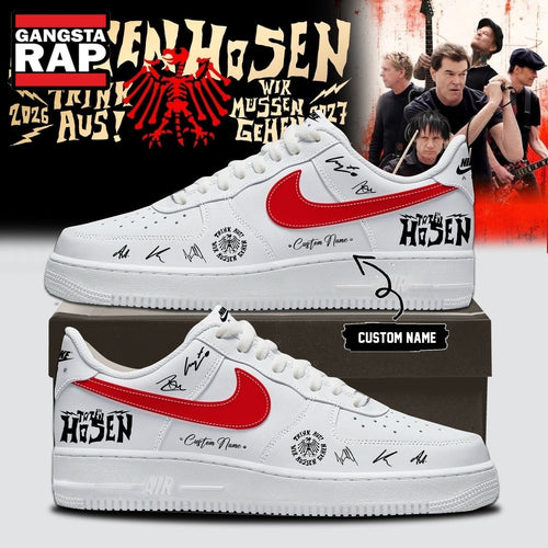 Die Toten Hosen Trink Aus Wir Müssen Gehen Tour 2026 27 White Air Force 1 Shoes , Music Trending Shoes