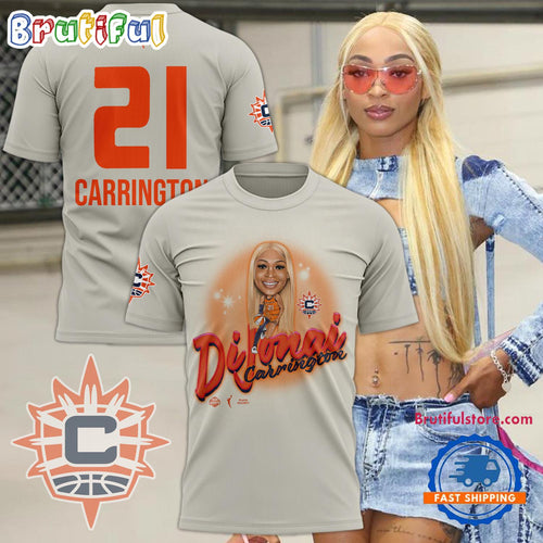 DiJonai Carrington WNBA 2024 Baseketball Chibi Design 3D Shirt