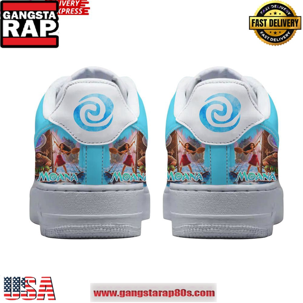 Disney Moana 2 Limited Edition Air Force 1 Running Sneakers Shoes