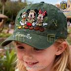 Disney Safari Adventure Personalized Distressed Green Embroidered Baseball Cap
