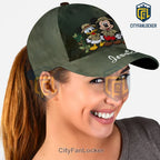 Disney Safari Adventure Personalized Distressed Green Embroidered Baseball Cap