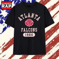 Distressed Atlanta Falcons 1966 National Football Conference logo T Shirt