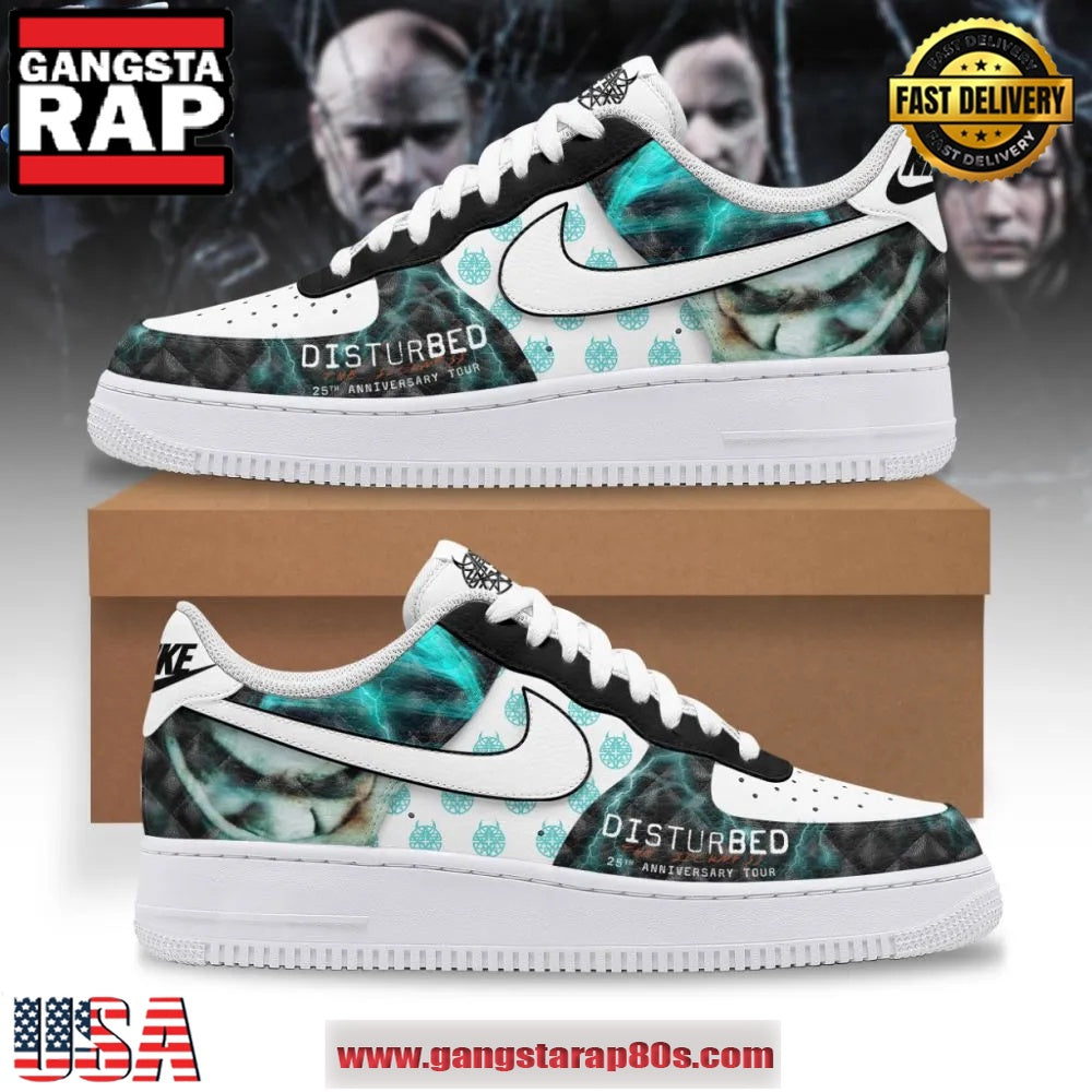 Disturbed The Sickness 25th Anniversary Tour Air Force 1 Running Sneakers Shoes